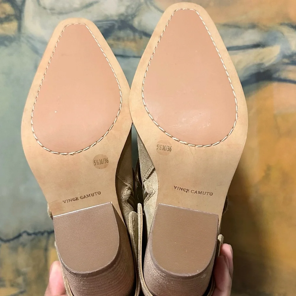 🌸VINCE CAMUTO🌸 Alolison Foldover Boot In Suede Size: 5.5 - Picture 13 of 13